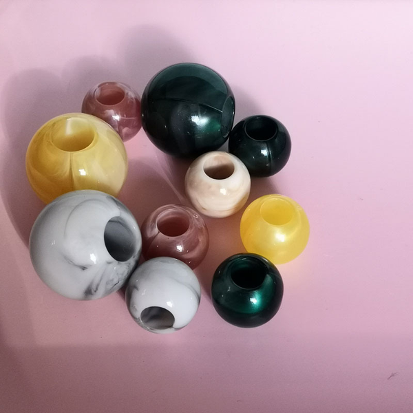 Acrylic large hole beads