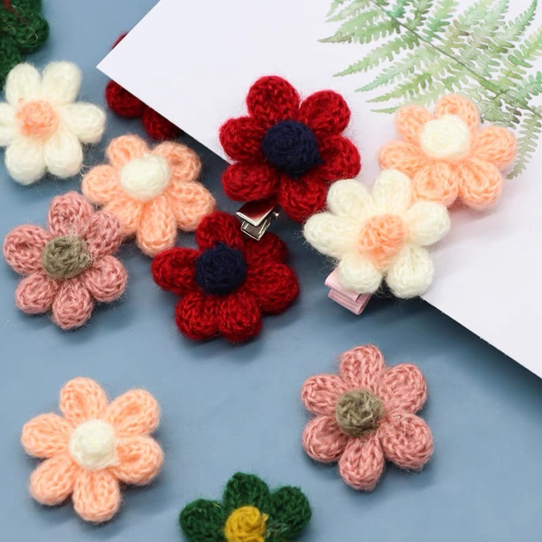 Wool Flower Ornaments