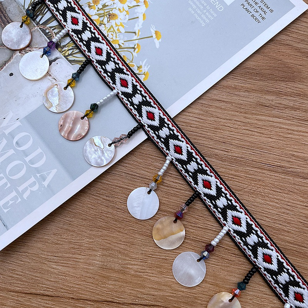 Beaded shell lace